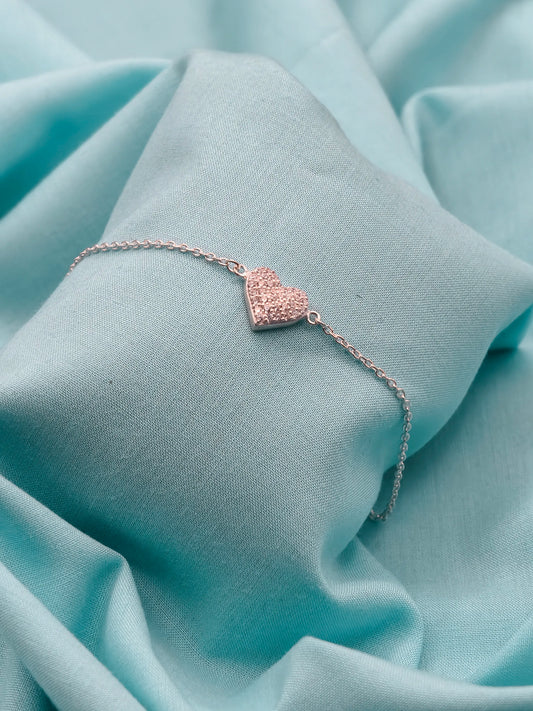 Amora Heart Silver Bracelet