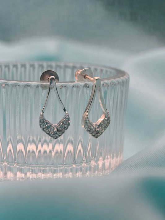 Elara Teardrop Silver Earrings